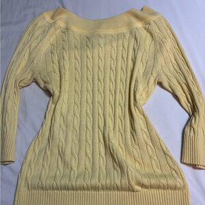 Yellow Knit Women's Sweater